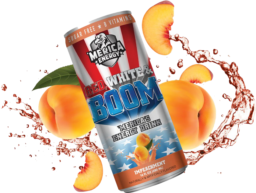 'merica Energy Red White & Boom Drink - Red White & Boom By Merica Labz | Pre Workout. (1111x736), Png Download