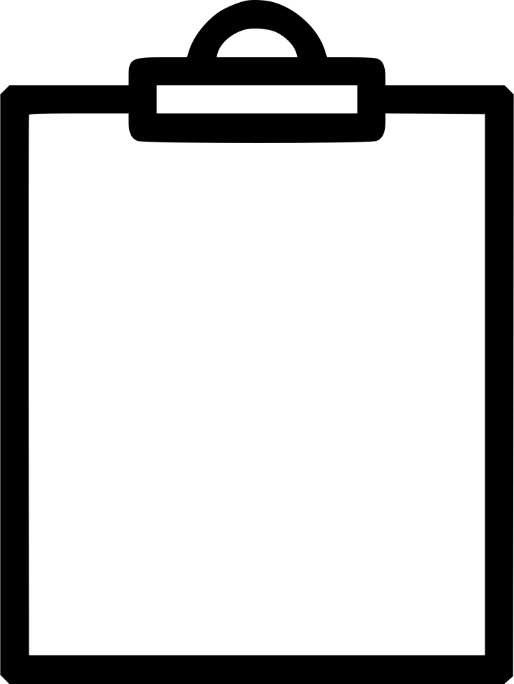 Clipart Free Download Clipboard Clip Hardware - Clipboard Svg (736x980), Png Download