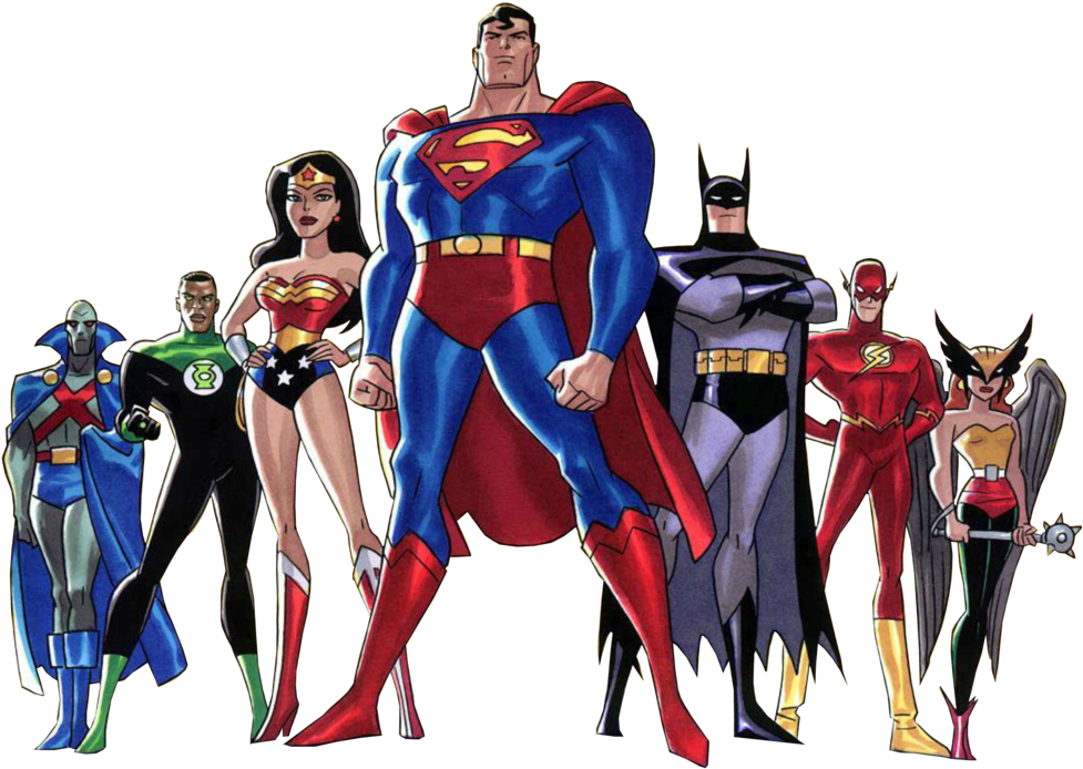 Justice League Png - Justice League Wallpaper Cartoon (1032x774), Png Download