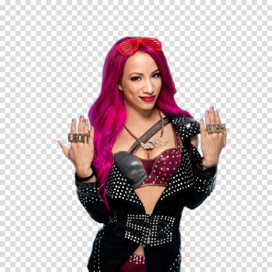 Clipart Resolution 774*1032 - Wwe Sasha Banks 4 Vivid Poses Shades Bi Fold Wallet (900x900), Png Download