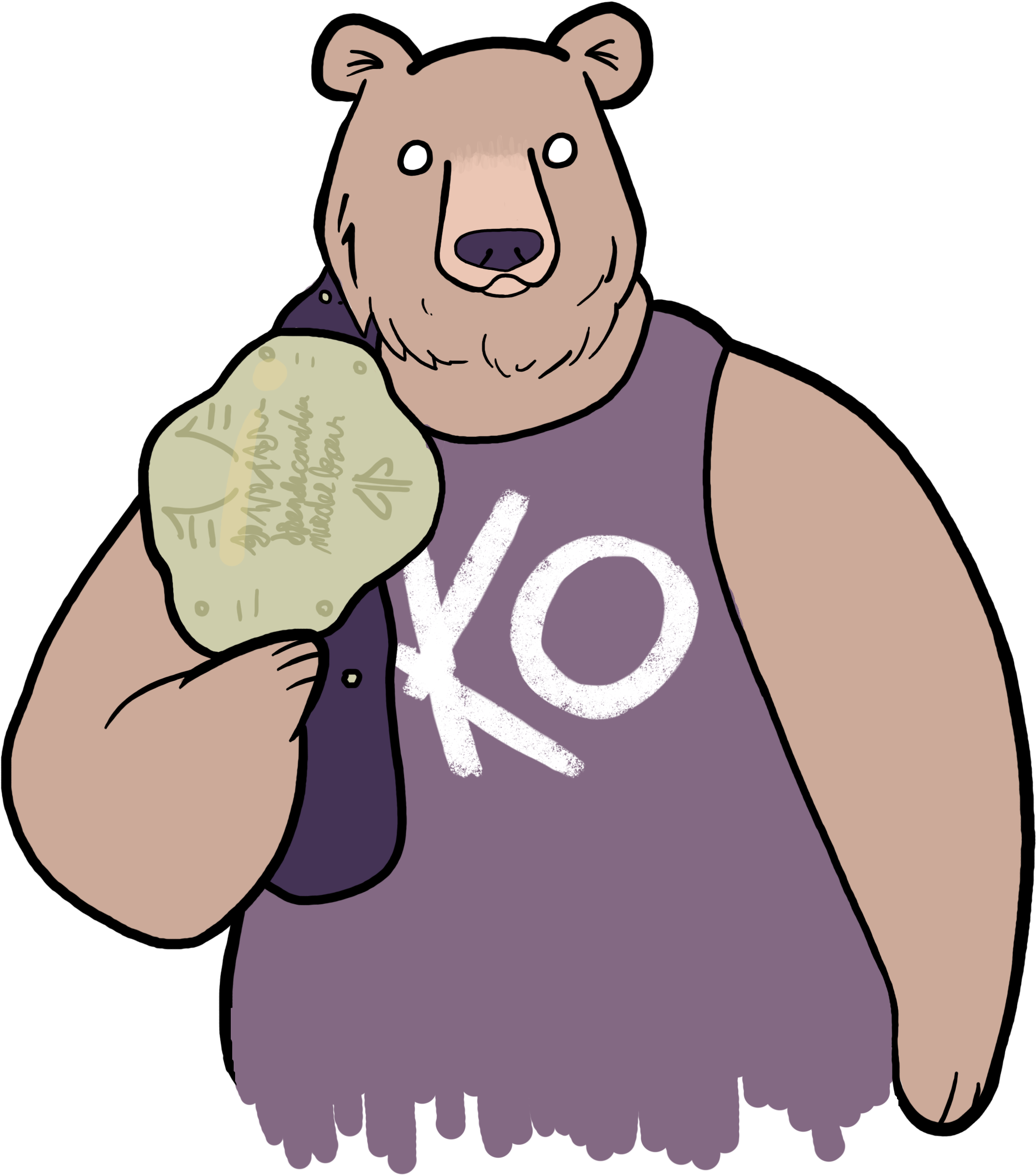 Bear Owens Bear - Cartoon (2400x2550), Png Download