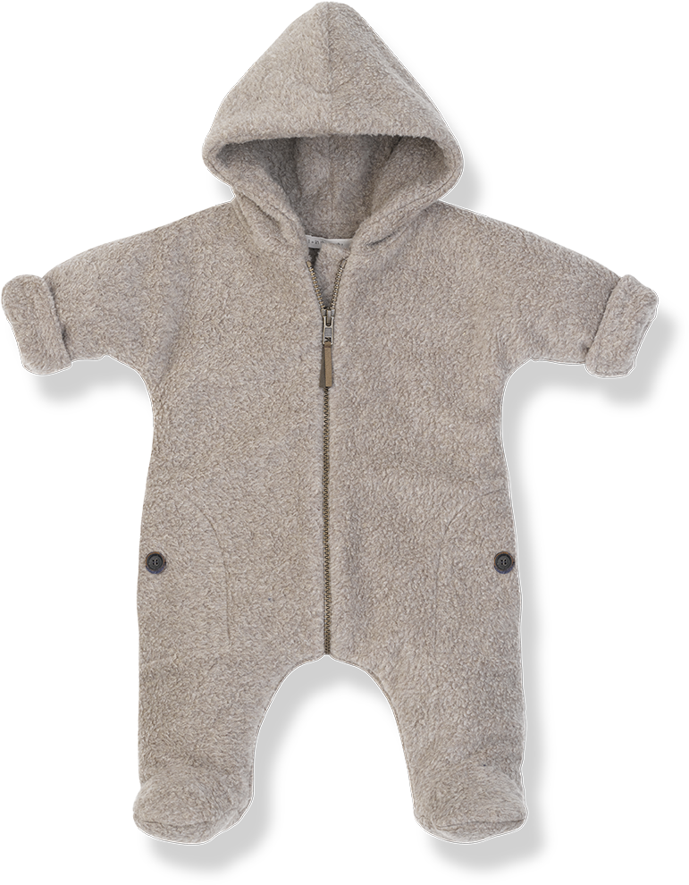 1 In The Family Baby Clothes - One More In The Family Kay Polar Suit Beige (900x1348), Png Download