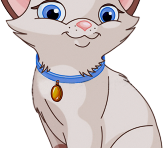 Siamese Cat Clipart Disney - Cute Cat Clipart (640x480), Png Download