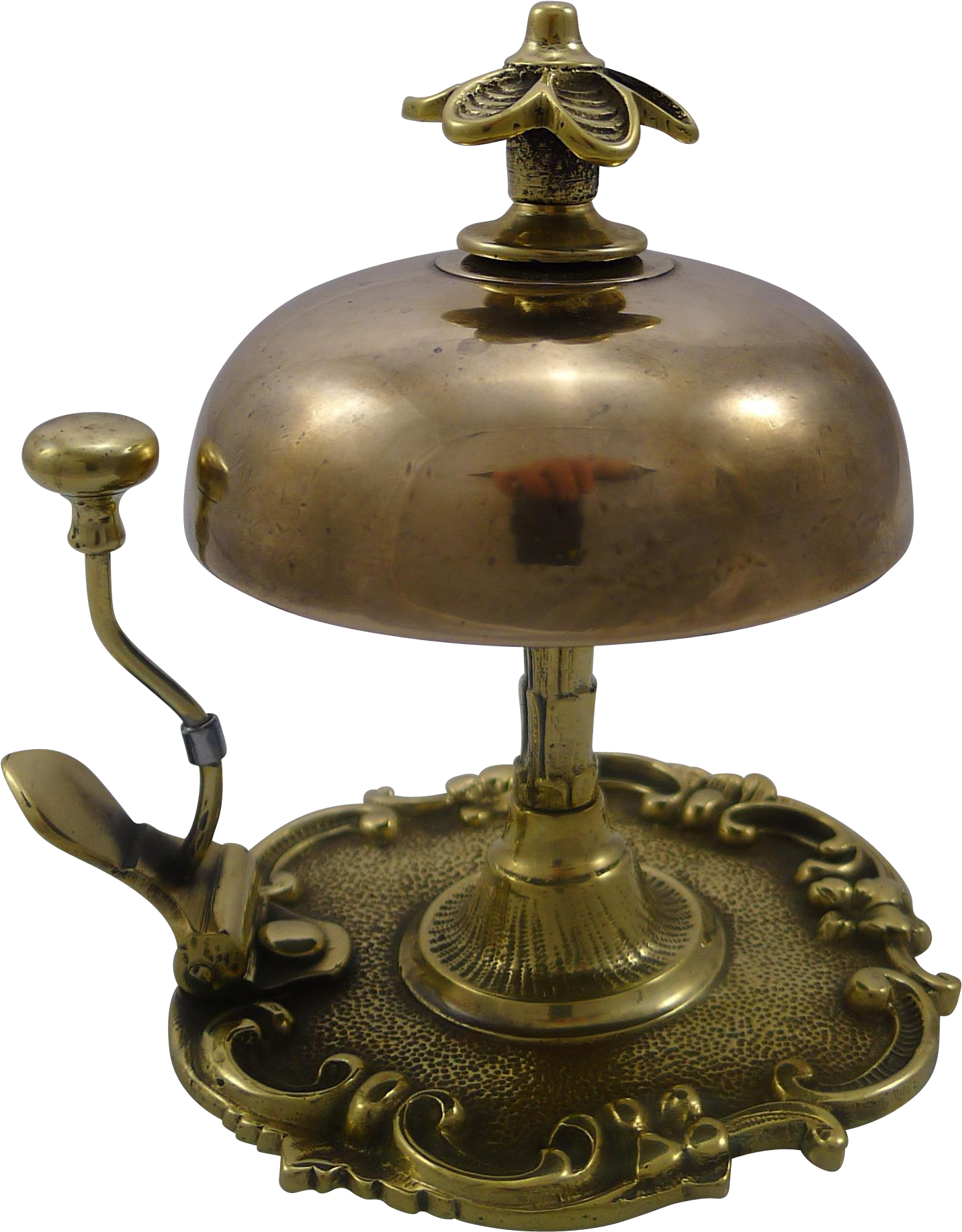 Antique English Brass Desk / Counter Bell C (1833x1833), Png Download