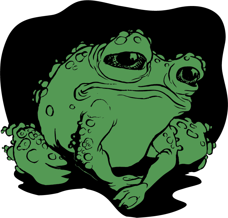A Lonely Toad - Bufo (753x722), Png Download