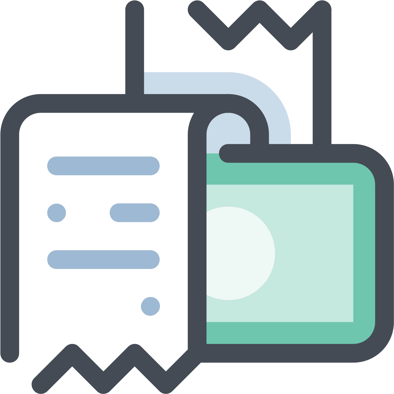 Cash Receipt Icon - Clipart Receipts Png (1600x1600), Png Download