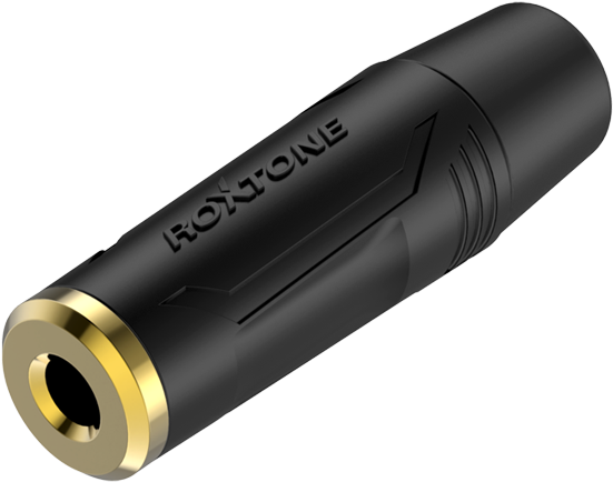 5mm Stereo Jack, Black Electrophoretic Paint Shell - Goobay 3.5 Mm Female 76746 (873x873), Png Download