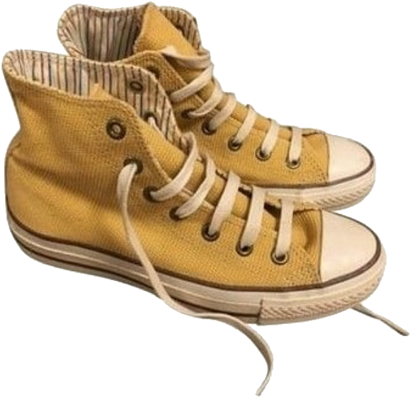 Designer Clothes, Shoes & Bags For Women - Yellow Aesthetic Shoes Png (626x657), Png Download