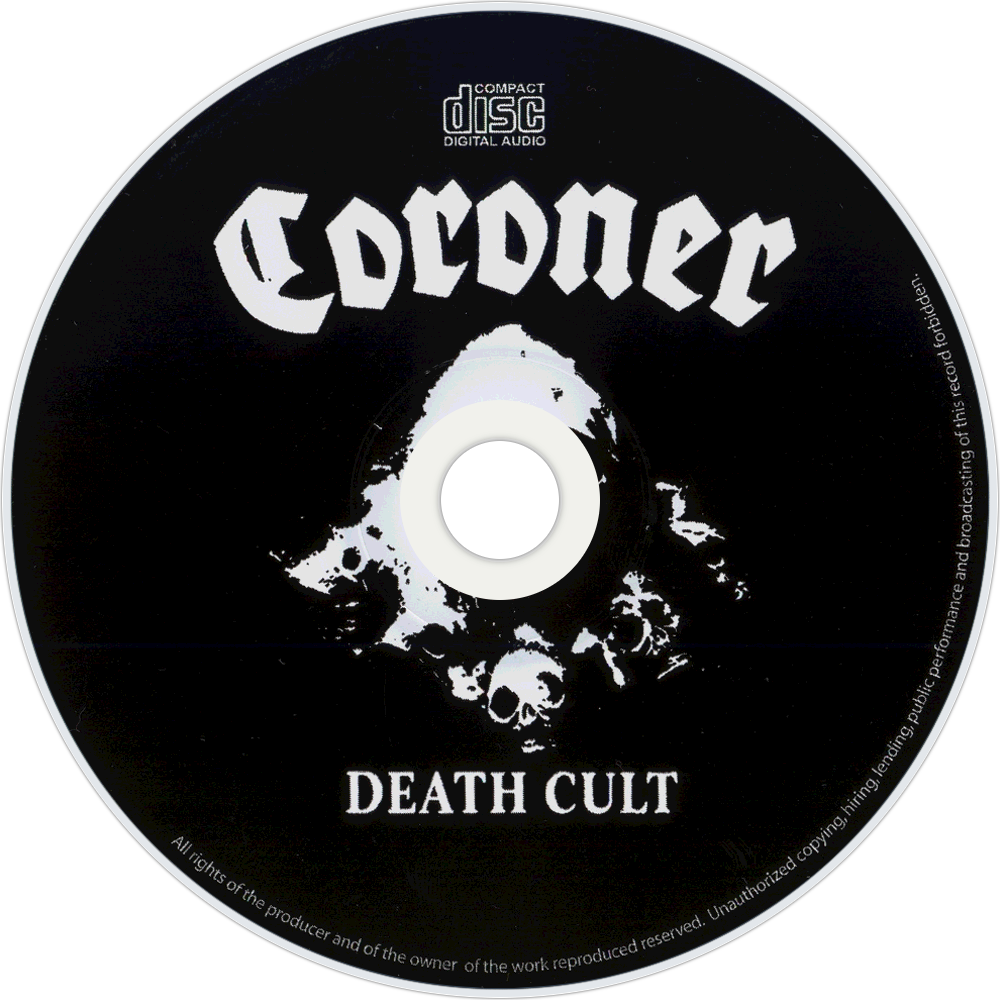 Coroner Death Cult Cd Disc Image (1000x1000), Png Download
