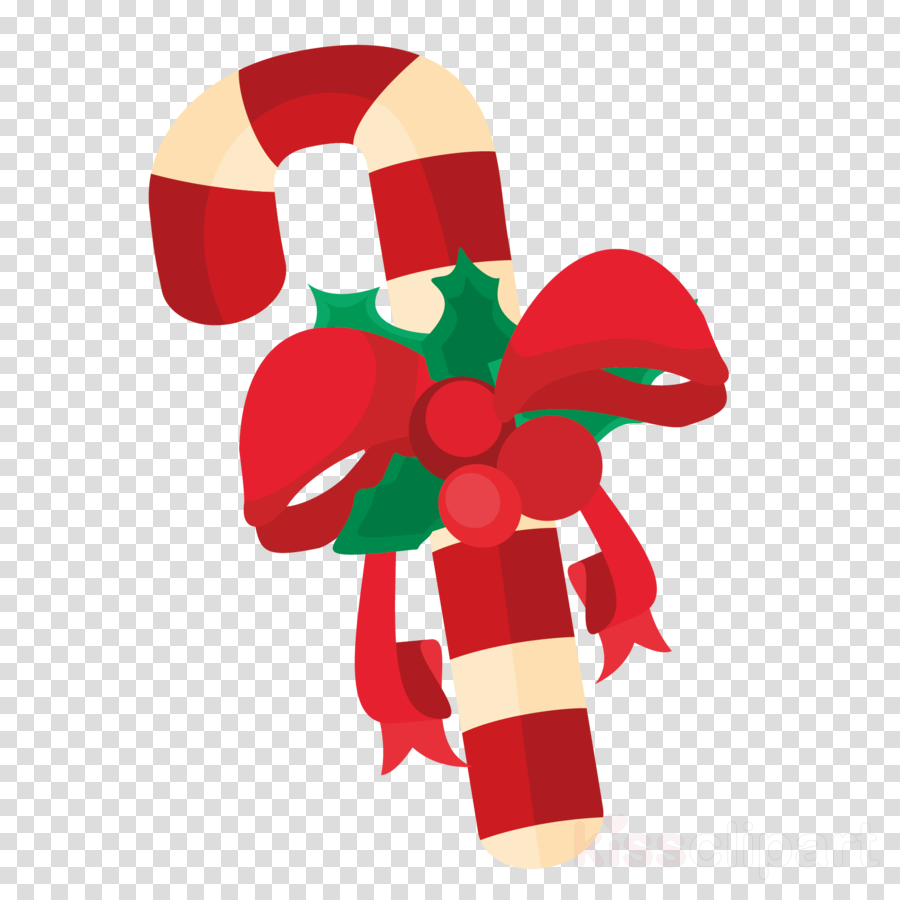 Candy Cane Clipart Candy Cane Stick Candy Lollipop - Christmas Candy Cane Cartoon Png (900x900), Png Download