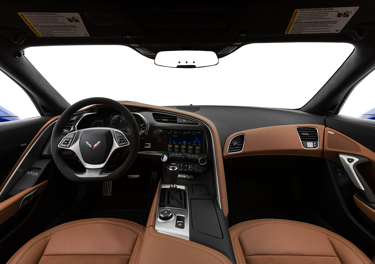 Interior Overview - Corvette Stingray 2018 Interior (1278x902), Png Download