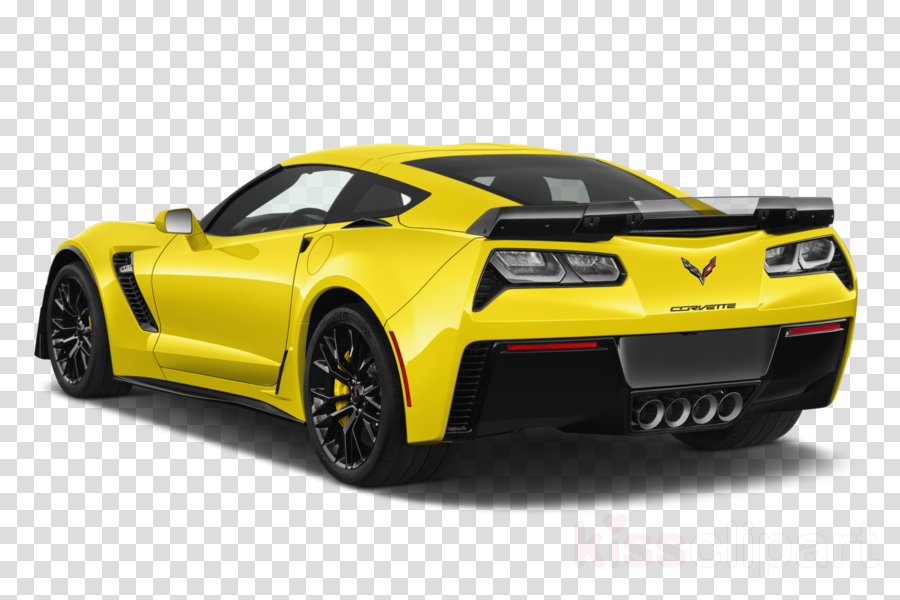 2017 White Corvette Clipart 2017 Chevrolet Corvette - Yellow 2018 Corvette Grand Sport (900x600), Png Download