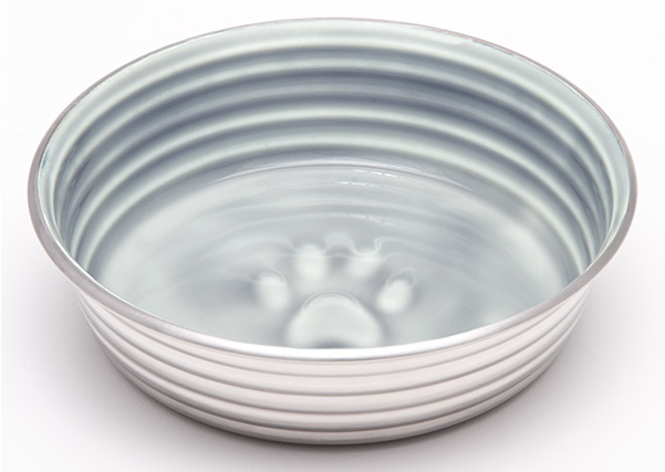 429-07933 - Loving Pets Le Bol Parisian Grey Dog Bowl Small (600x600), Png Download
