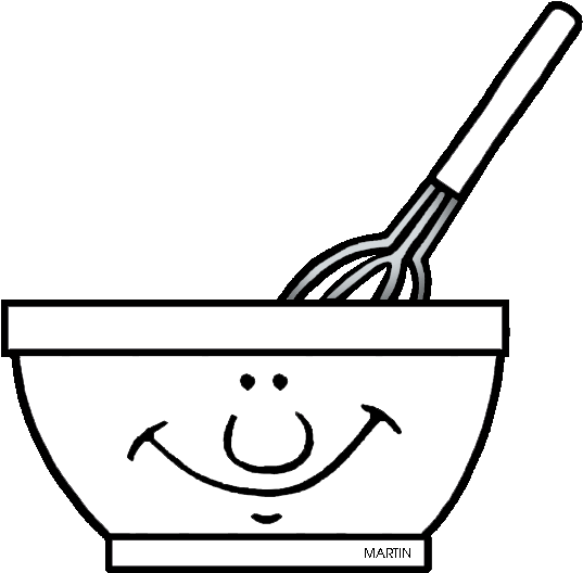 Svg Black And White Library Mixing Bowl Clipart Black - Cooking Clipart Black And White (648x603), Png Download