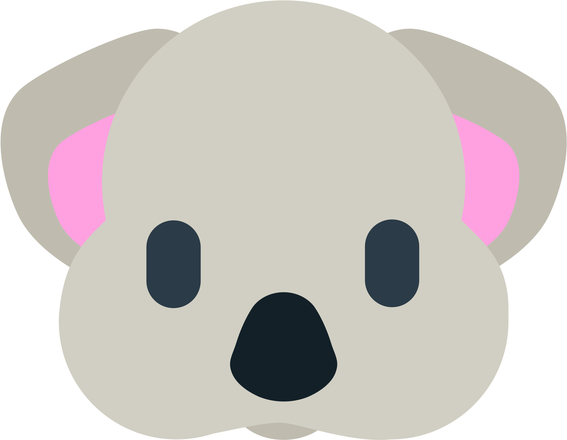 Open - Emoji Bear Face On Mozilla (2000x2000), Png Download