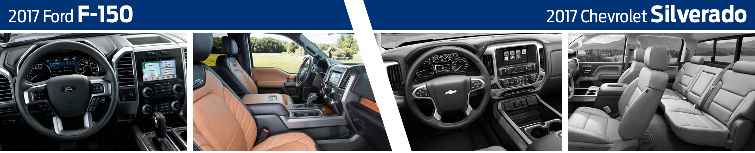 Compare 2017 Ford F-150 Interior Vs Jeep Grand Cherokee - Steering Wheel (1500x305), Png Download