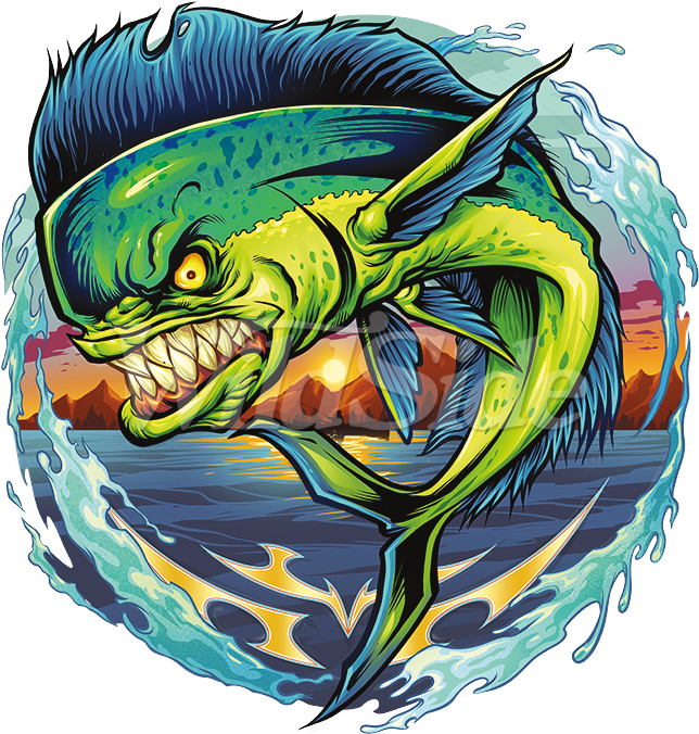 Mahi Mahi Clip Art (675x675), Png Download