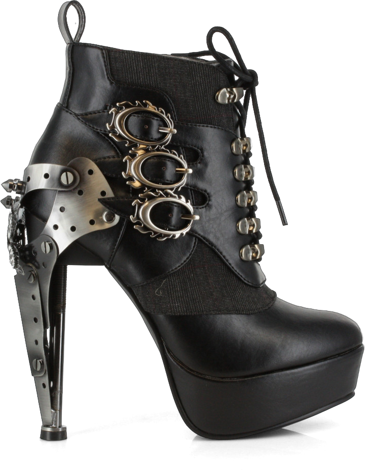 Oxford Black - Hades Shoes Oxford Black Boots - 6 / Black (716x922), Png Download
