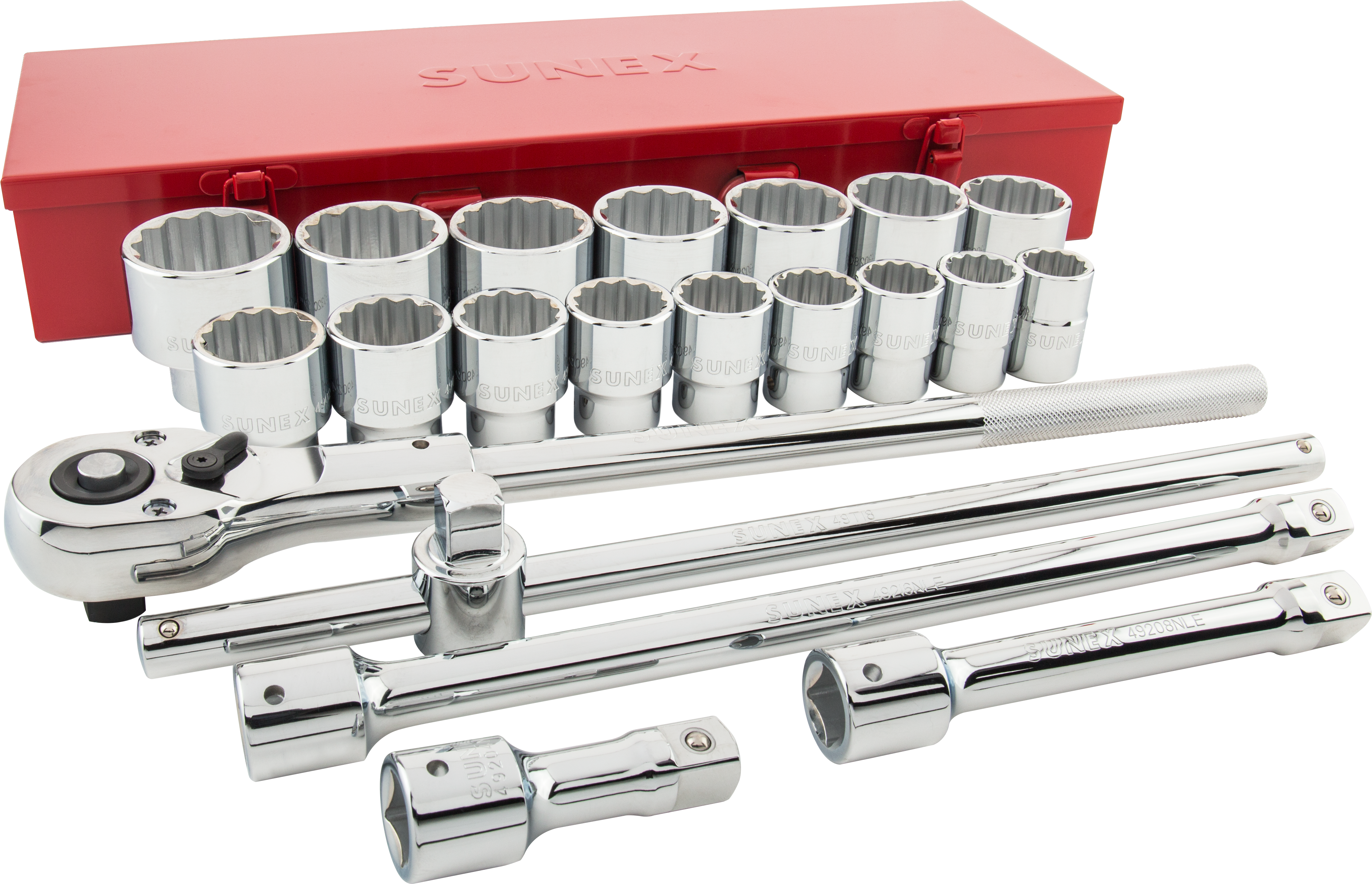 3/4 Inch Drive Sae Chrome Socket Set, 21 Piece - Sunex International, Inc. (6624x4704), Png Download