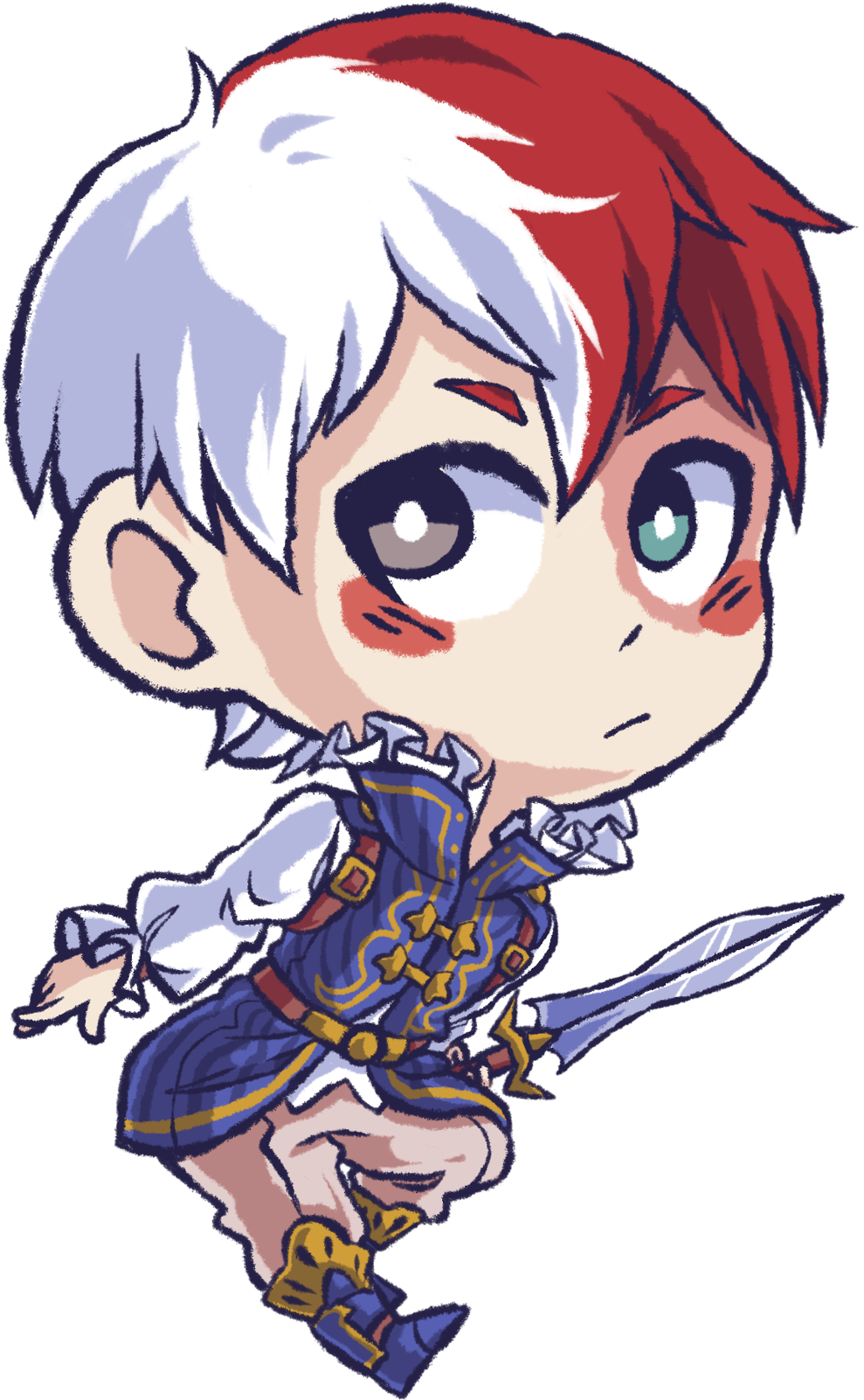 “finished Todoroki Two More To Go~ ” - Clip Art (1280x1707), Png Download