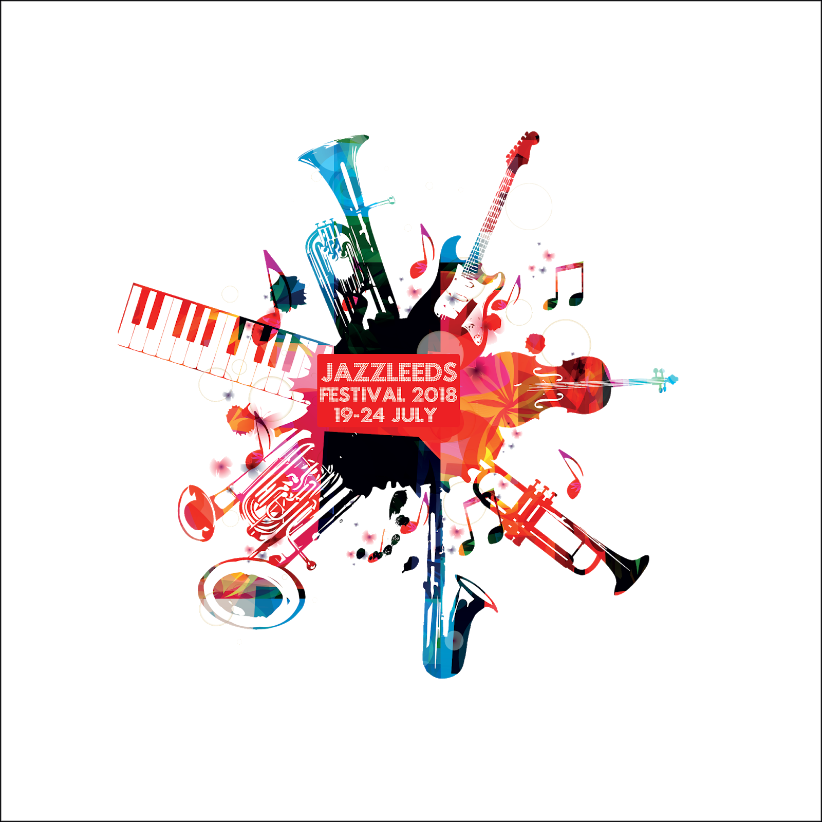Jazz Leeds Festival - Music (1600x1600), Png Download