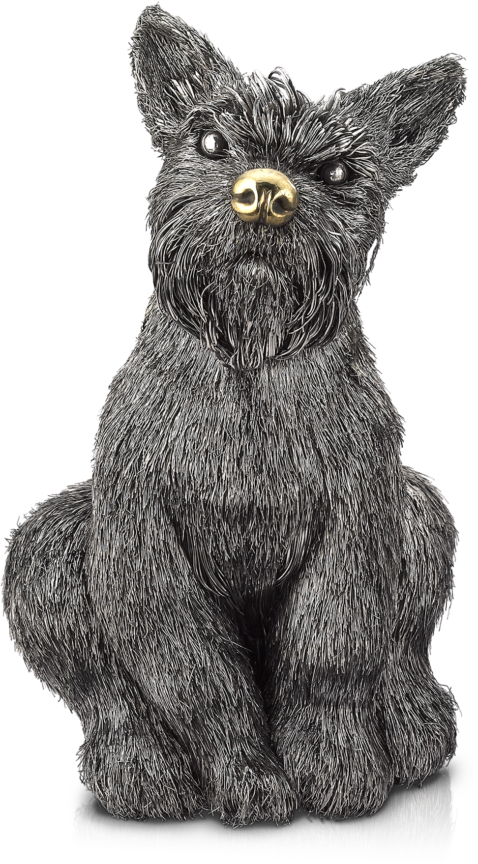 Buccellati - Animals - Schnauzer - Silver (1800x1800), Png Download