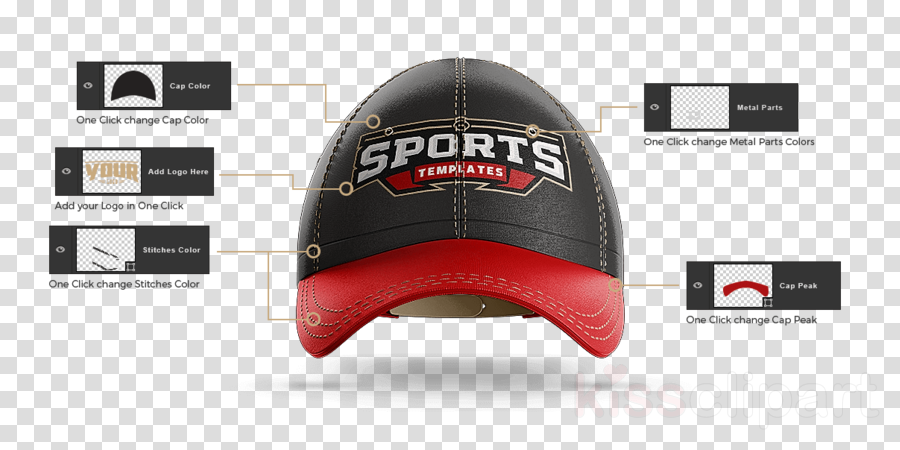 Baseball Cap Clipart Helmet Cap T-shirt - Baseball Cap (900x450), Png Download