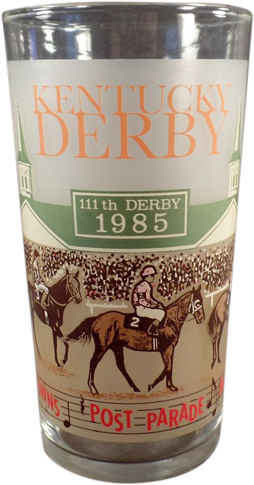 1985 Kentucky Derby Glass - The Kentucky Derby (981x981), Png Download