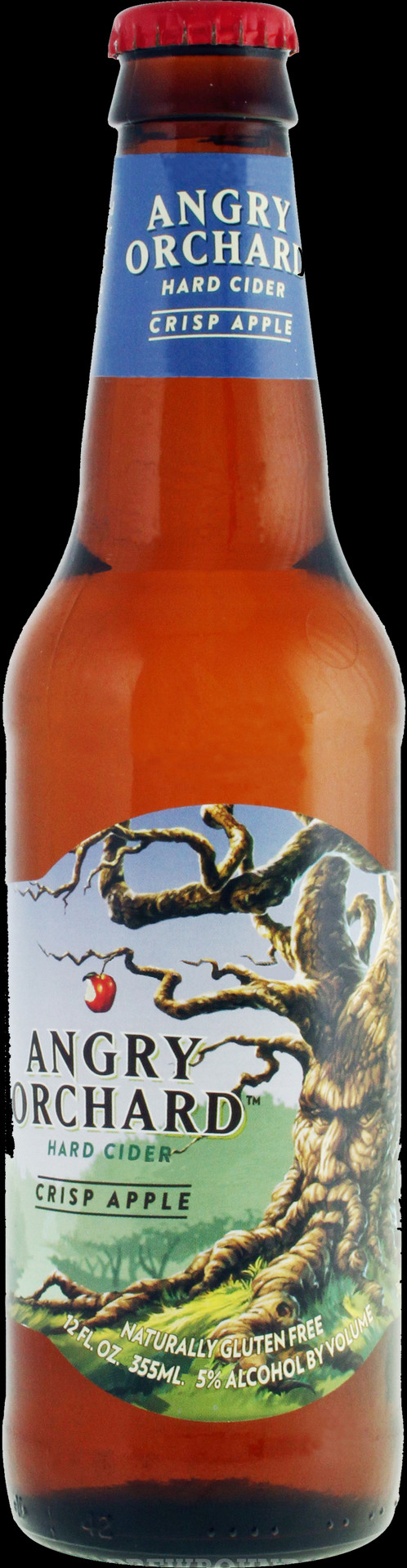 Angry Orchard Crisp Apple Hard Cider - 6 Pack, 12 Fl (498x1918), Png Download