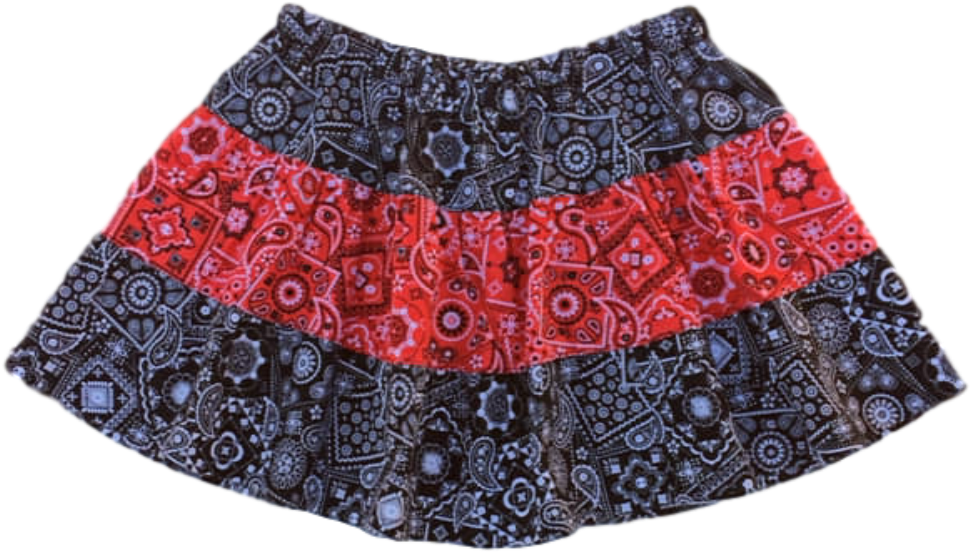 Bandanna Print Hippie Skirt - Skirt (1000x1000), Png Download