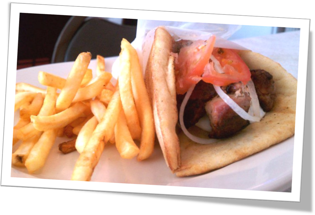 Souvlaki Platter (1191x790), Png Download