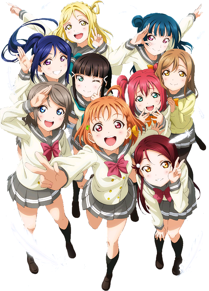 Report Abuse - Love Live Aqours Transparent (718x999), Png Download