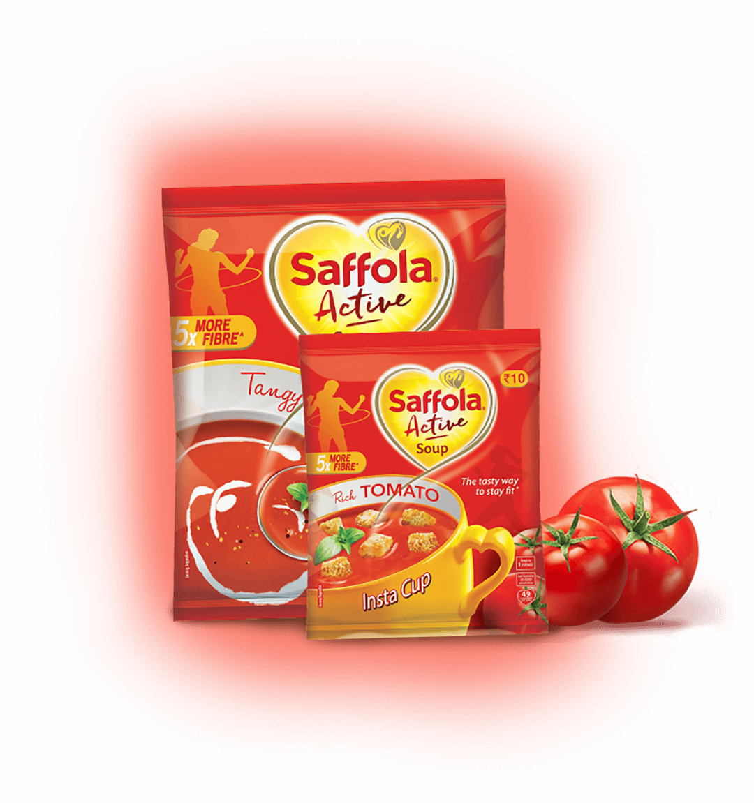 Tomato Veg - Saffola Active Edible Oil - 5 Lit Jar (1080x1151), Png Download