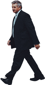 Old Man Walking Png (311x480), Png Download