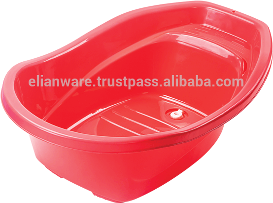 Plastic Standing Baby Bath Tub - Bathtub (600x600), Png Download