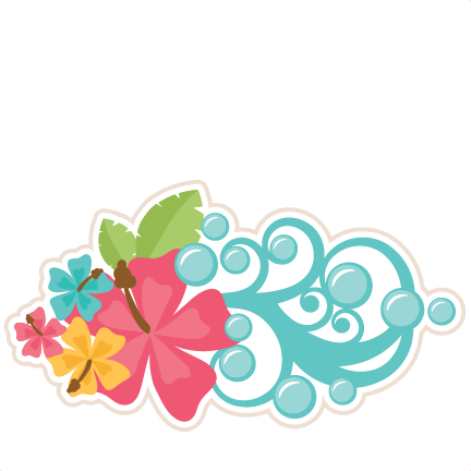 Tropical Flowers Svg Scrapbook Cut File Cute Clipart - Scalable Vector Graphics (432x432), Png Download