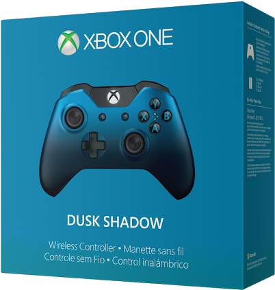 3023299-xbox2 - Dusk Shadow Blue Wireless Xbox One Controller (740x555), Png Download