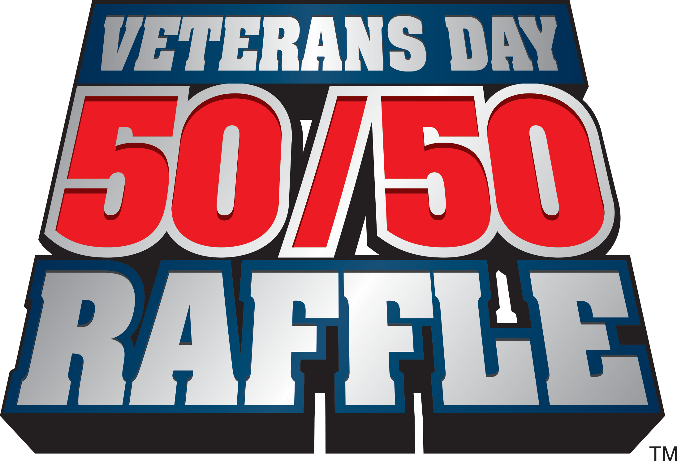 Veterans Day 50 50 Logo New - 50 50 Raffle Png (2188x1490), Png Download
