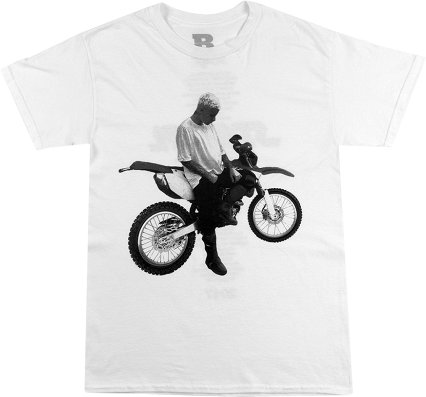 Dirt Bike Jerseys For Sale - Justin Bieber Motorcycle Tee White Large (1000x1000), Png Download