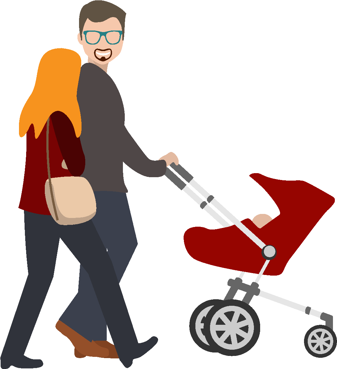 Hand Drawn A Walk Element - Vector Graphics (1772x1378), Png Download