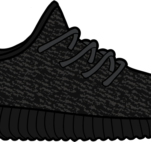 Pirate Black Yeezy 350 Boost Sticker - Yeezy Pirate Black Sticker (500x472), Png Download