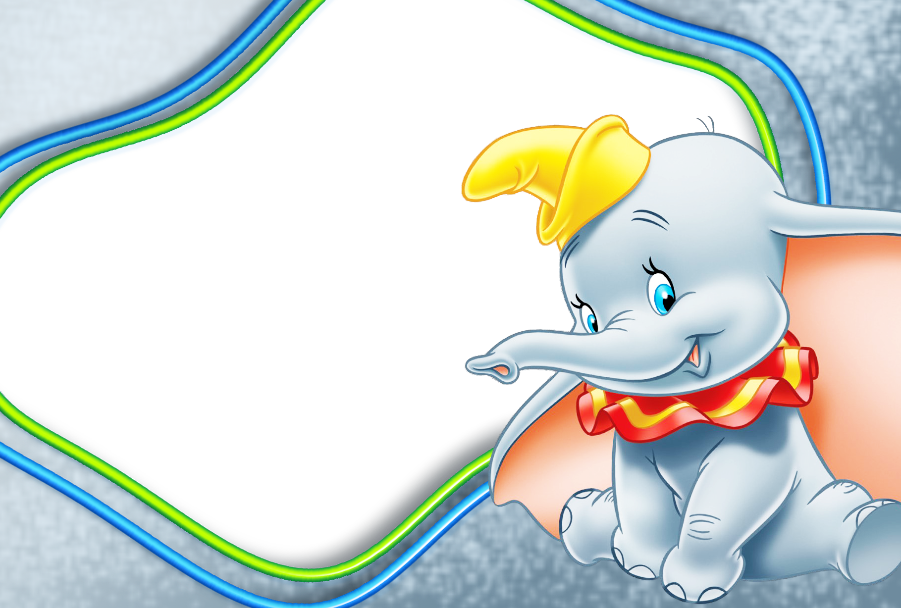 Marco De Foto Dumbo - Disney's Dumbo (disney Diecut Classics) (1040x702), Png Download