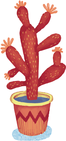 Cactaceae Drawing Succulent Plant Watercolor Painting - Jessica Hj Lee (596x570), Png Download