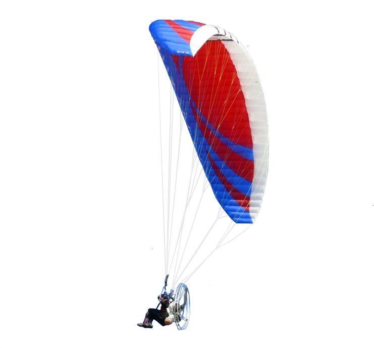 Skydiver Cutout Blue Red Parachute By Me - Paragliding Cutout (850x850), Png Download