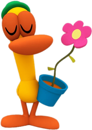 Download - Imagenes De Pato Pocoyo (369x461), Png Download