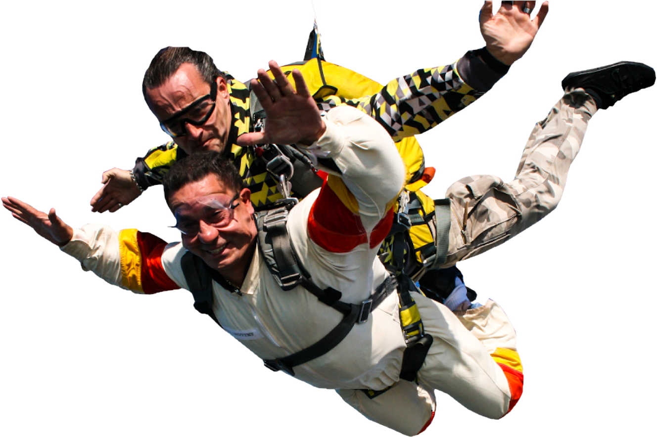 Person Skydiving Transparent Background (1349x905), Png Download