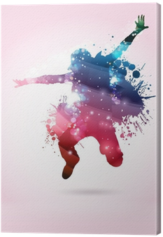 Ballerino, Ballerina Con Macchie Di Colore Canvas Print - Subang Jaya Municipal Council (400x400), Png Download
