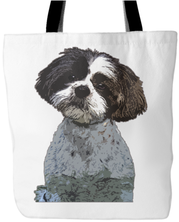Shih Tzu Dog Tote Bags - Shih Tzu Dog Tote Bags - Shih Tzu Bags (480x480), Png Download