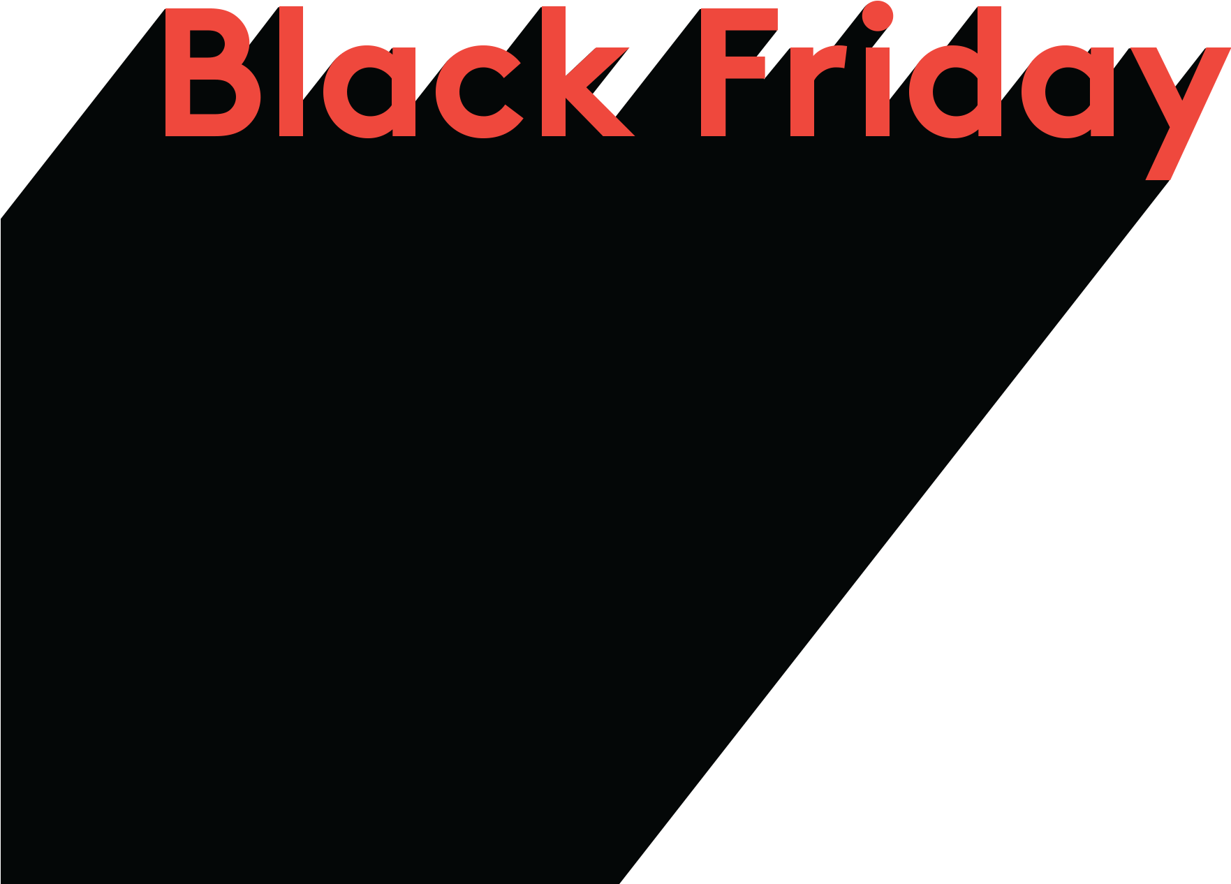 Black Friday Typography - Graphic Design (3200x1420), Png Download