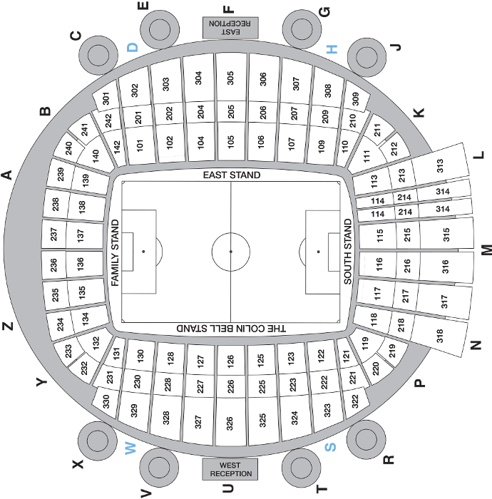 Etihad Stadium Map - Circle (1350x759), Png Download
